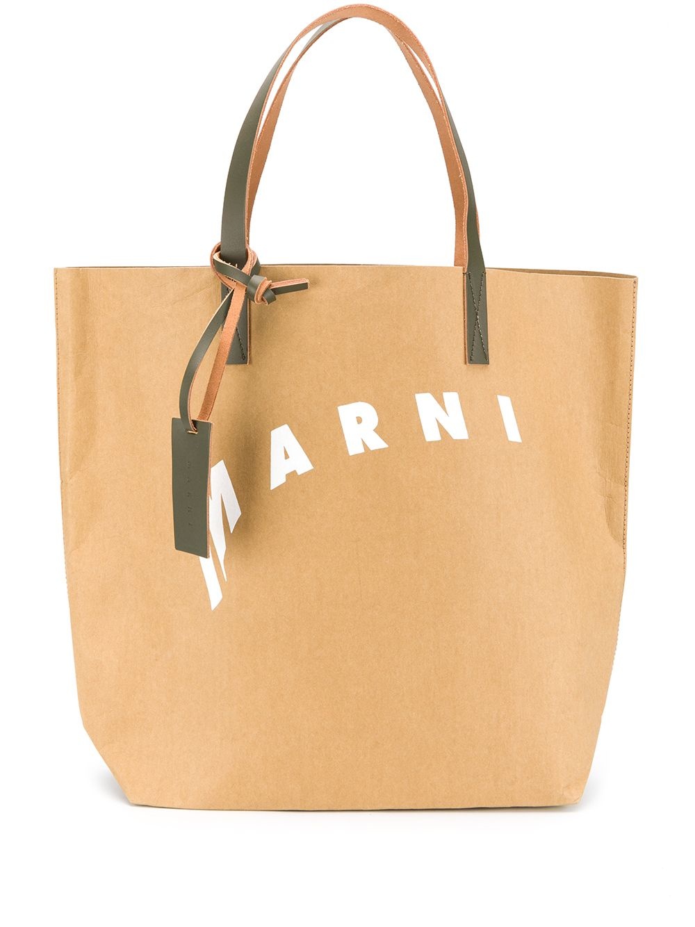 logo print tote bag - 1