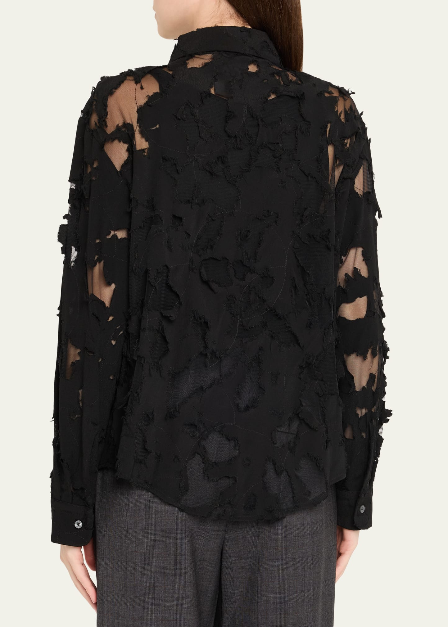 Destroyed Slim Shirt - 3