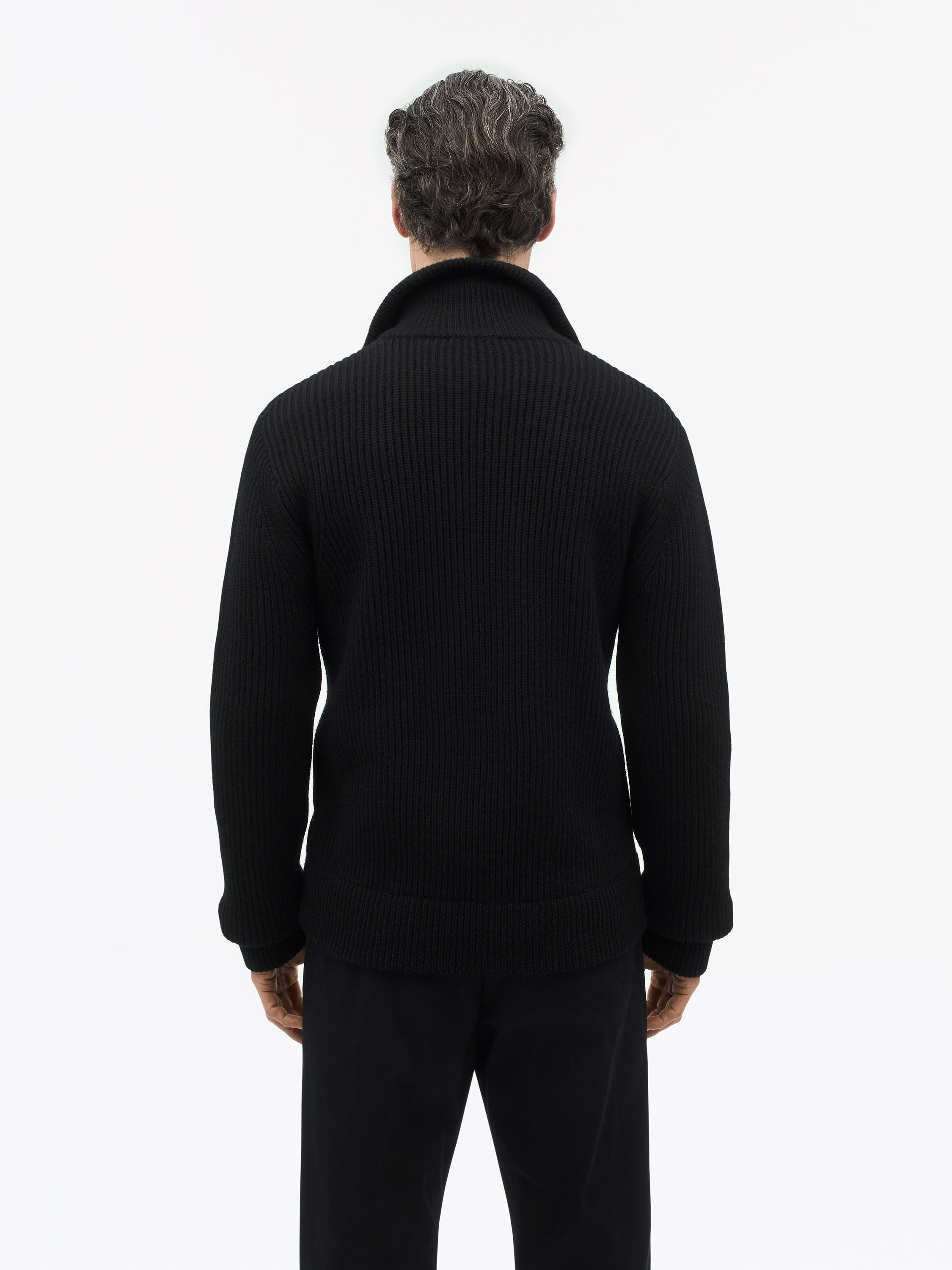 Niall Zip-Up Wool Cardigan - 3