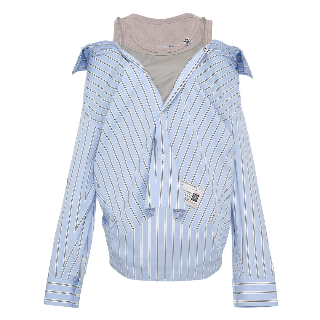 Layered Stripe Shirts - 1