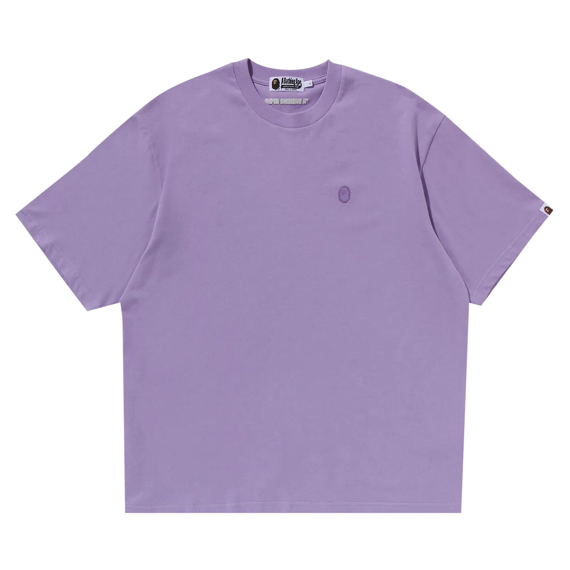 BAPE Tonal Ape Head One Point Tee 'Purple' - 1