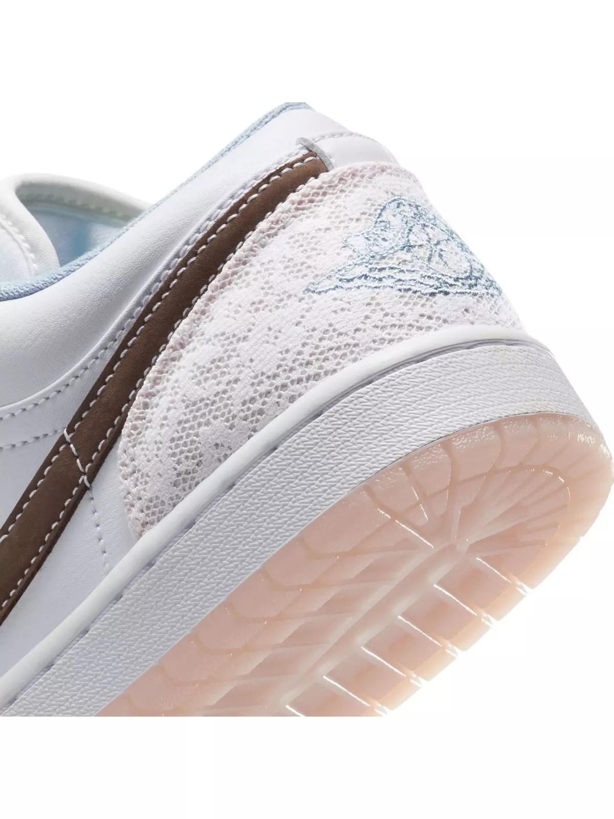 1 Low "White/Ironstone/Light Soft Pink" Women's Shoe - 10