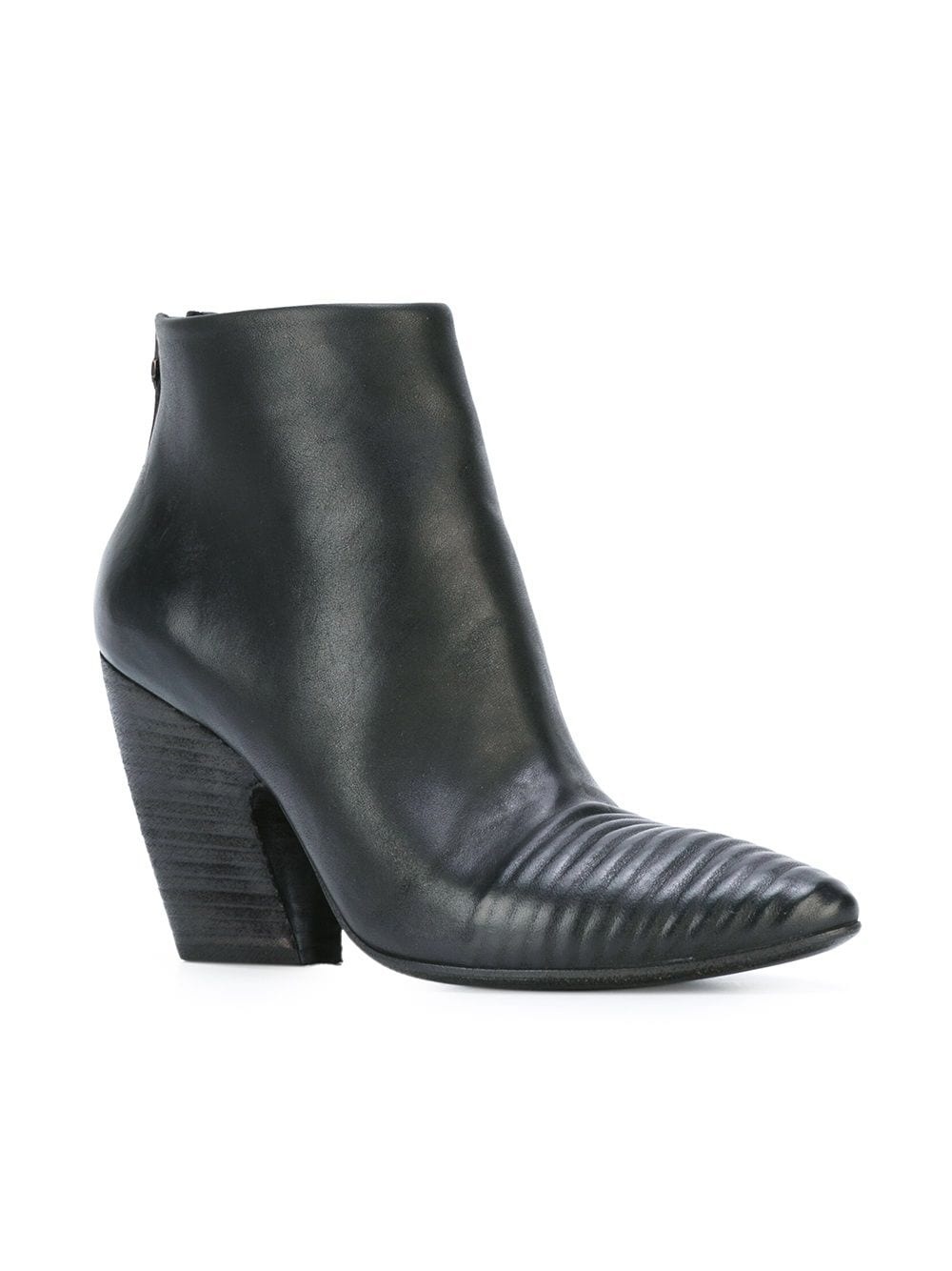 pointed toe leather boots - 2