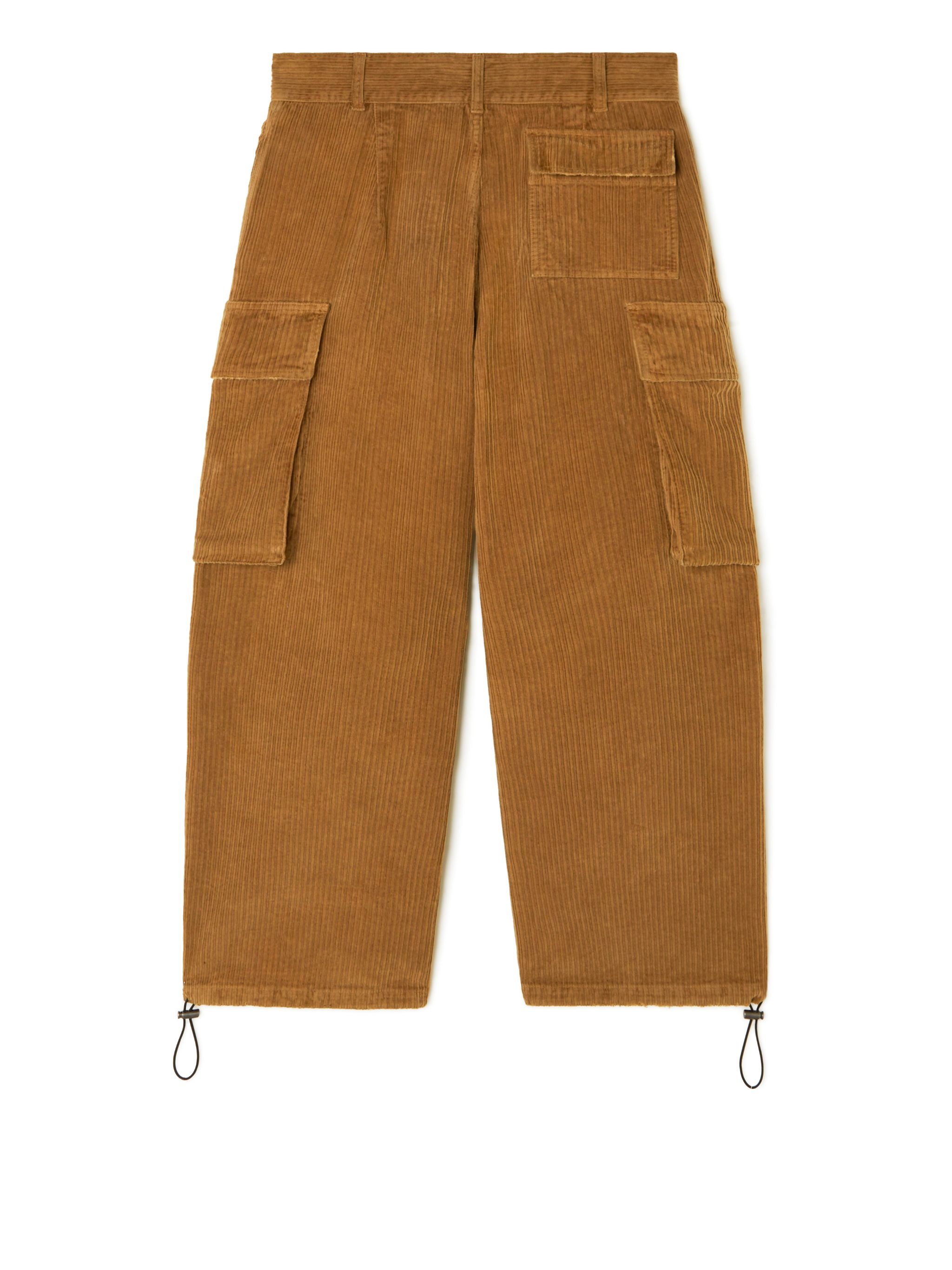 Velvet Corduroy Cargo Pants - 3