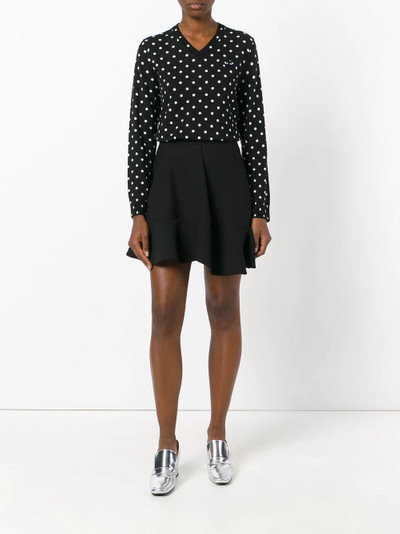 Comme des Garçons PLAY polka dot knitted sweater outlook