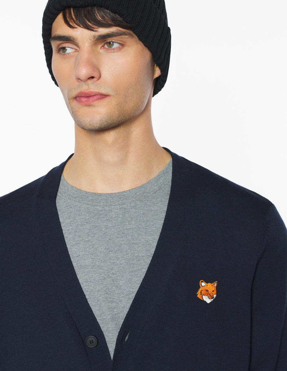 FOX HEAD MERINO REGULAR CARDIGAN - 4