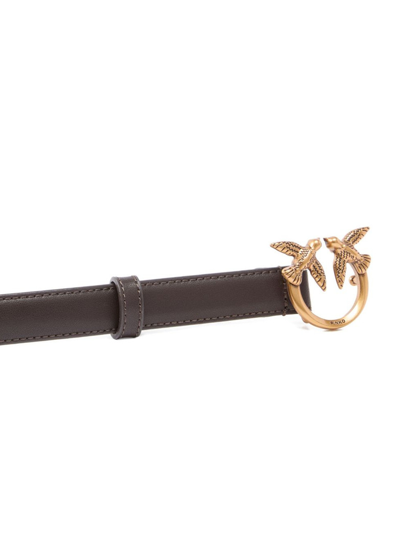 bird-buckle leather belt 4