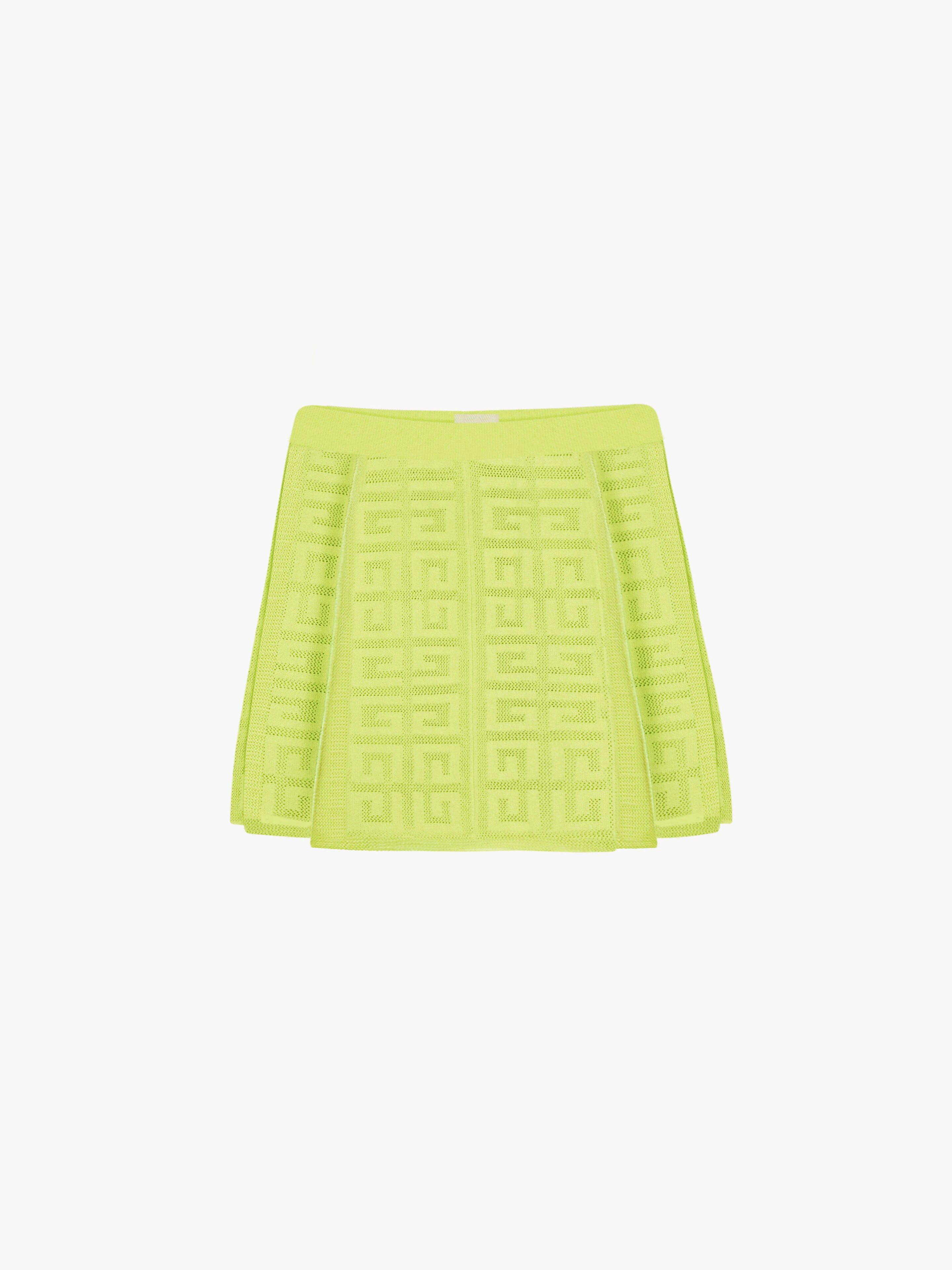 PLEATED SKIRT IN 4G JACQUARD - 1