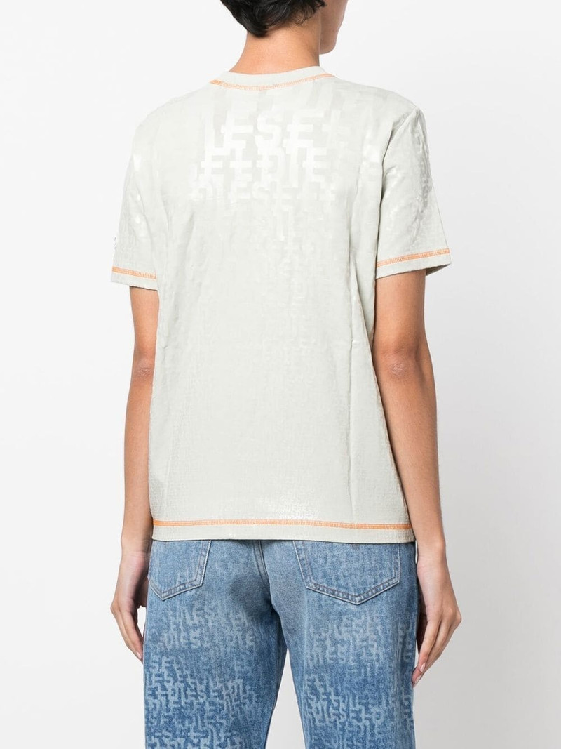 contrast-trim T-shirt 4
