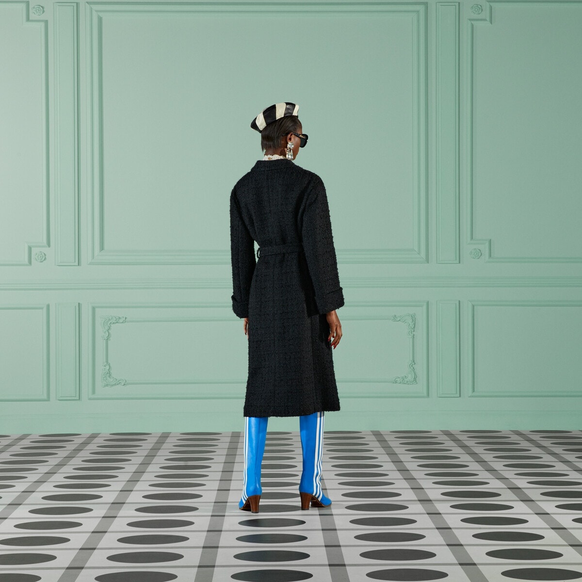 Tweed wool belted coat - 6
