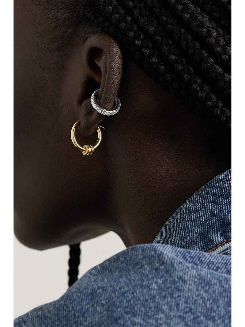 Spinelli Kilcollin Eclipse 18-karat White Gold Diamond Ear Cuff outlook