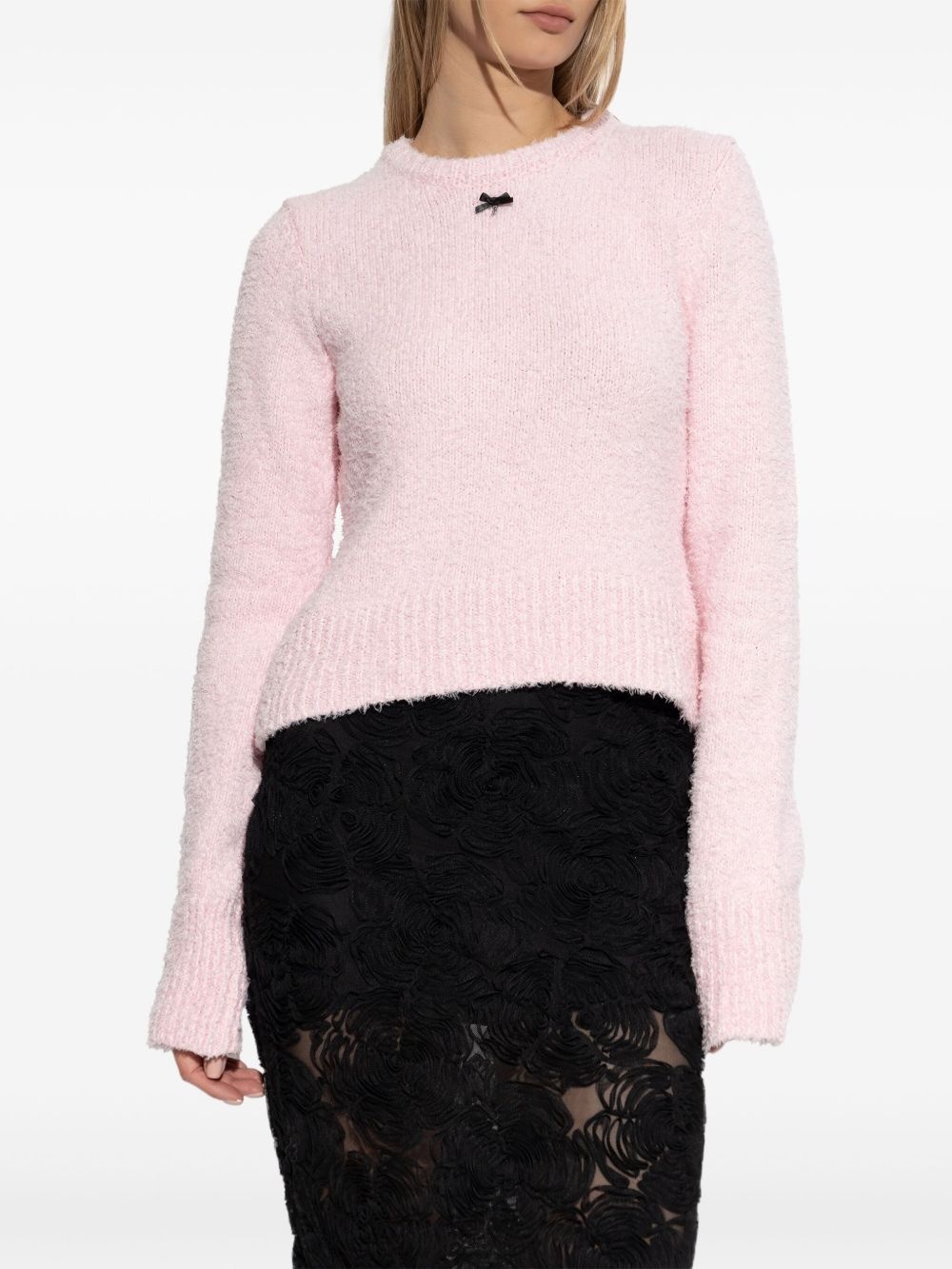 bow-detail sweater - 3