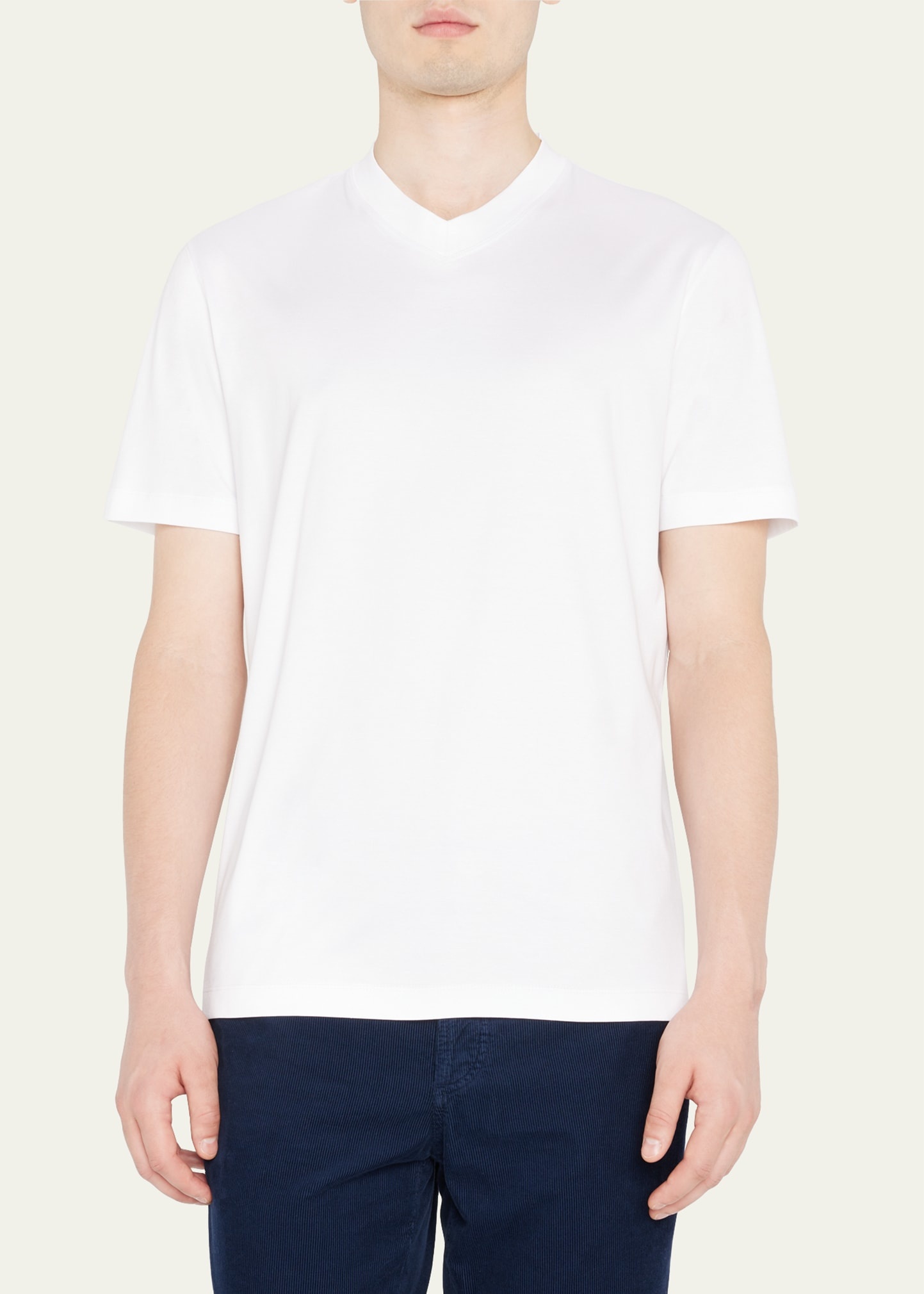 Men's Basic-Fit V-Neck T-Shirt - 4