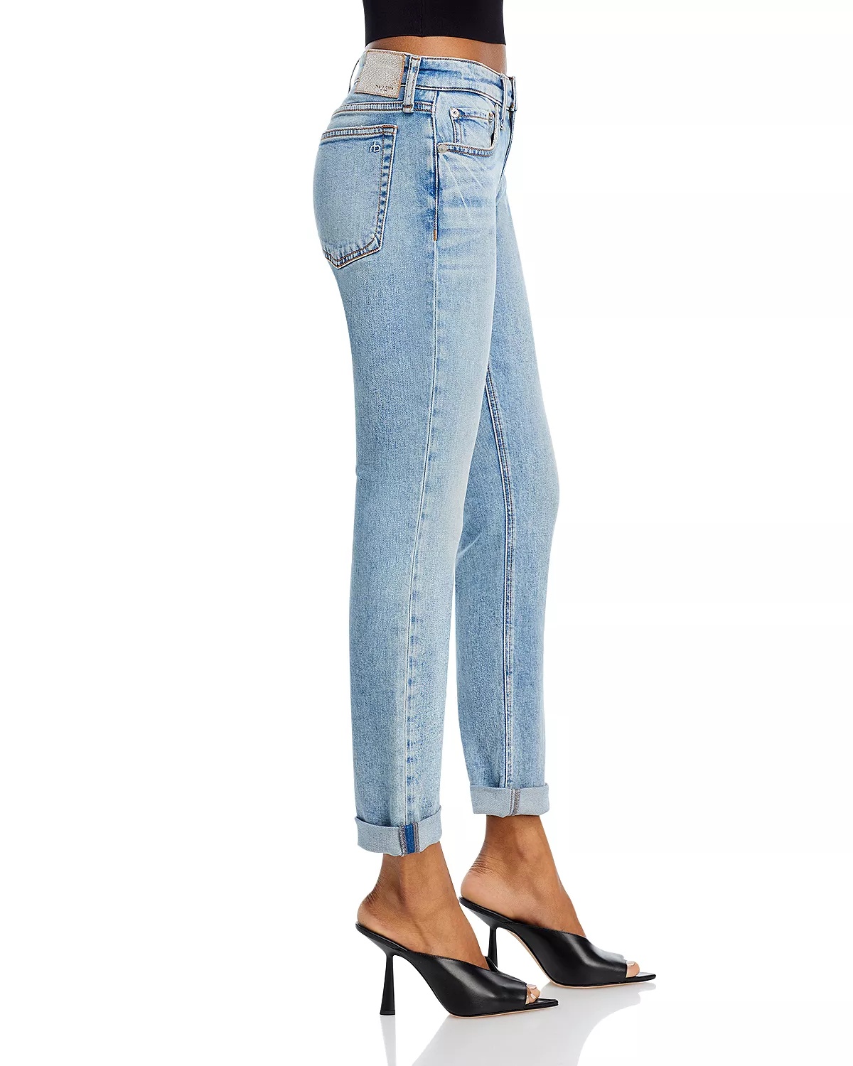 Dre Low Rise Ankle Slim Boyfriend Jeans - 4