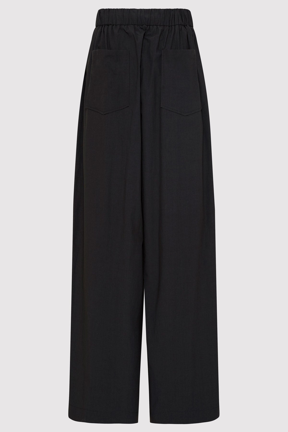 Relaxed Drawstring Pants - Black - 5