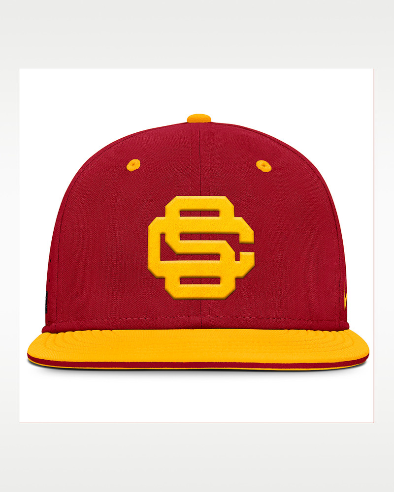 USC Trojans Dugout True Men’s Nike Dri-FIT College Fitted Hat 1