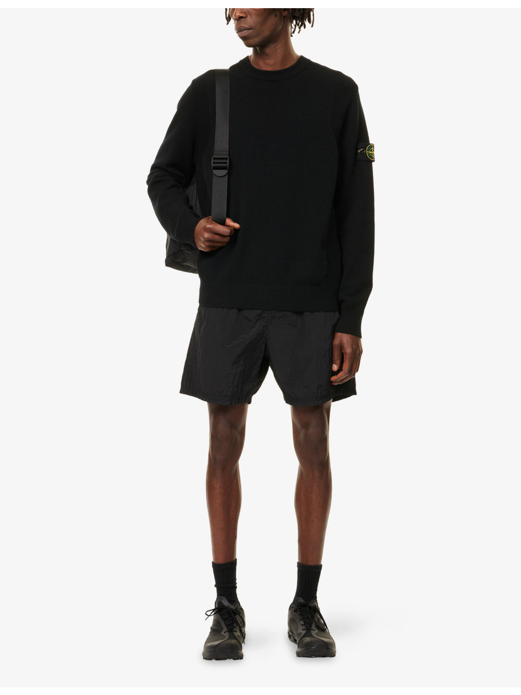 Crinkle Relaxed-Fit Shell Shorts - 2