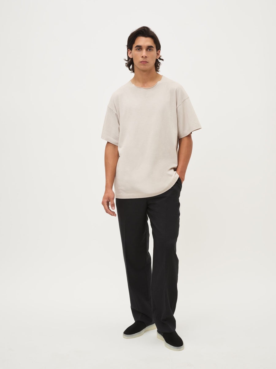 Raw Neck Tee - 5