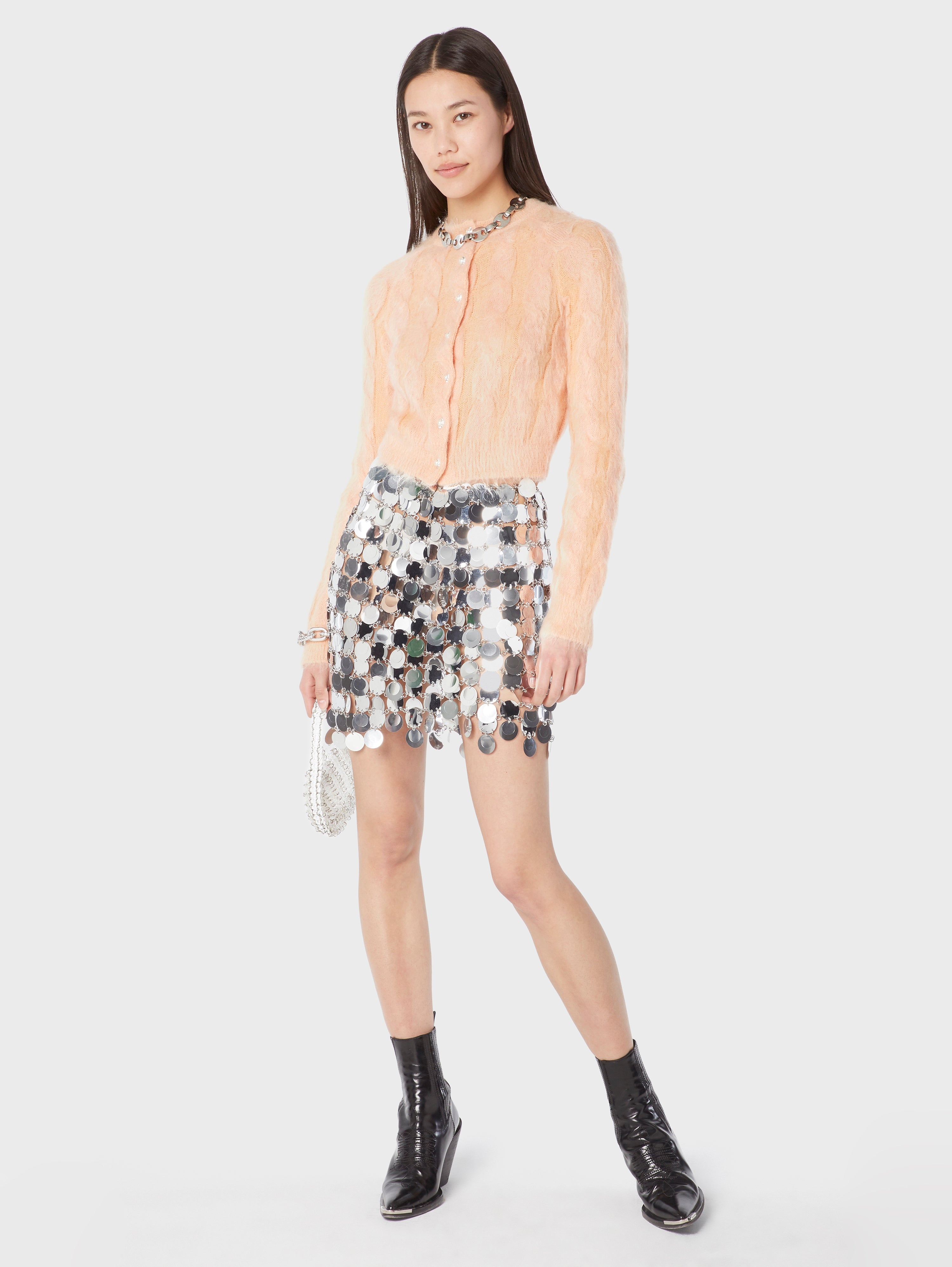 THE SILVER SPARKLE DISCS SKIRT - 2