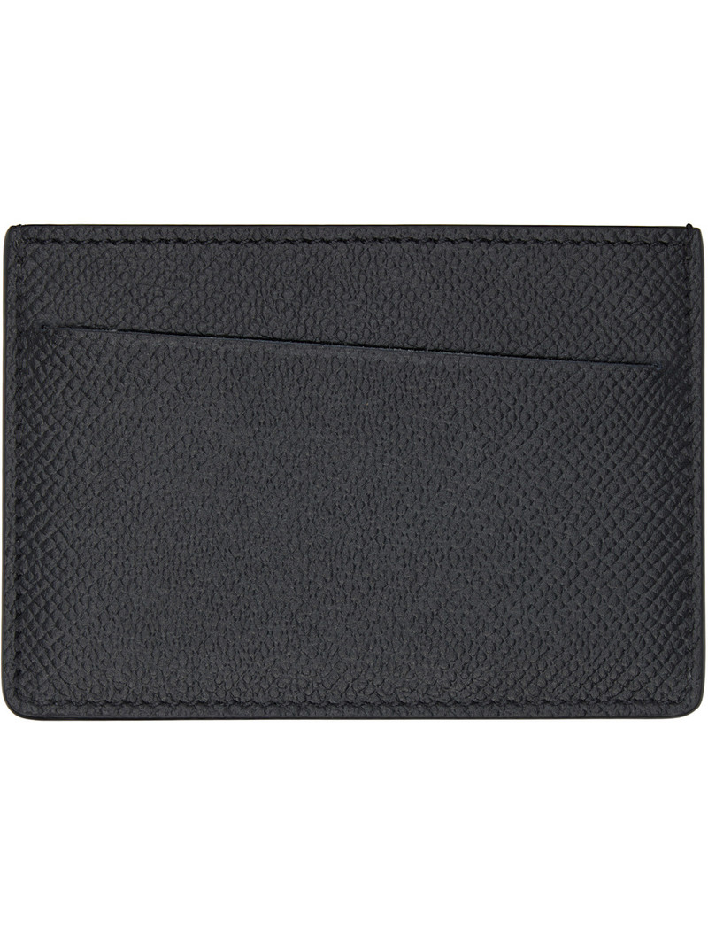 Maison Margiela Black Leather Small Card Holder outlook