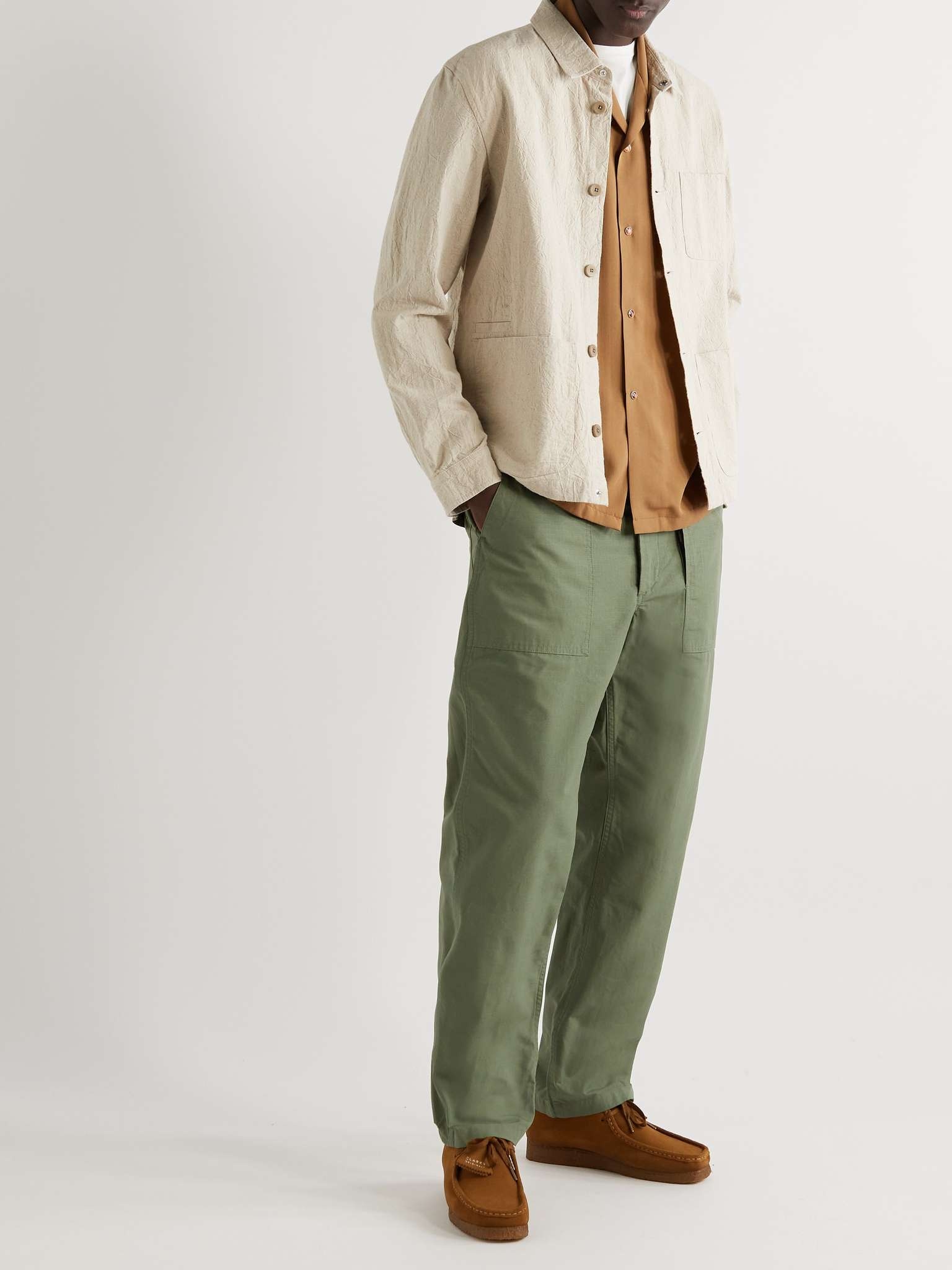 Fatigue Straight-Leg Canvas Trousers - 2