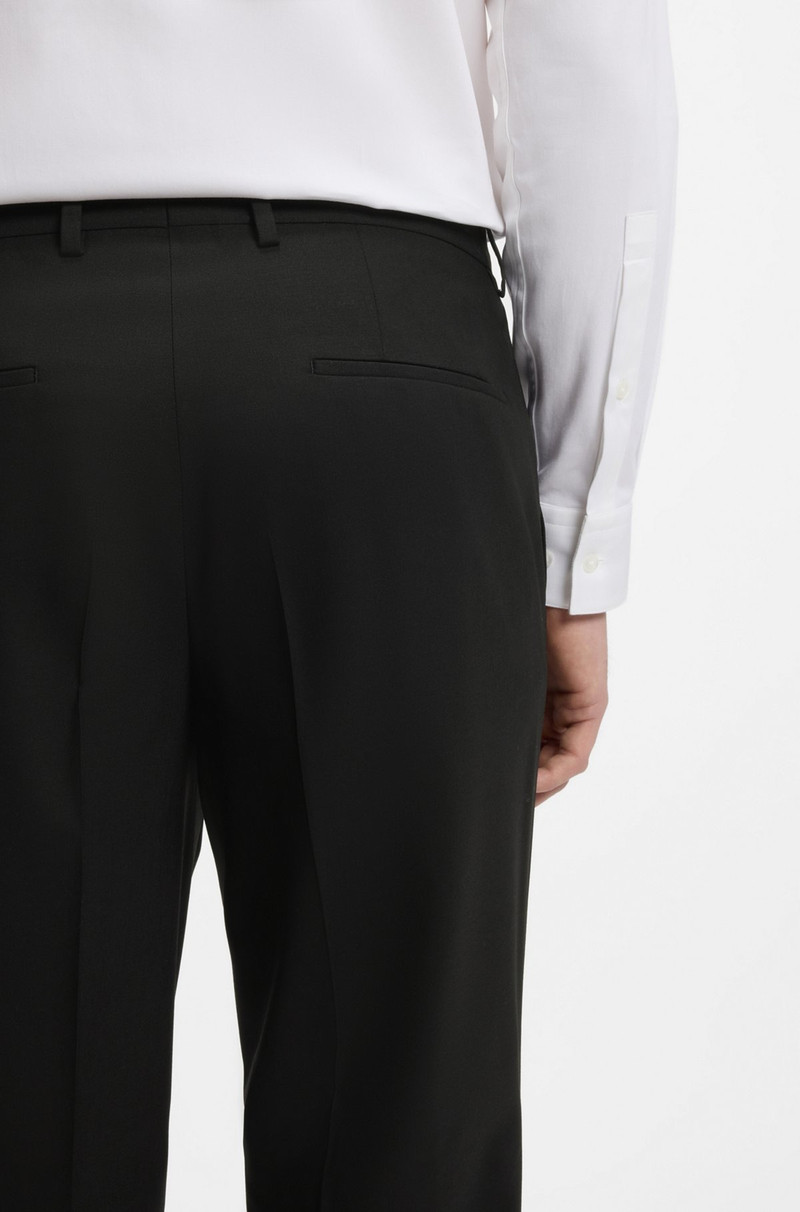 SLIM-FIT TROUSERS IN WOOL-BLEND POPLIN 5