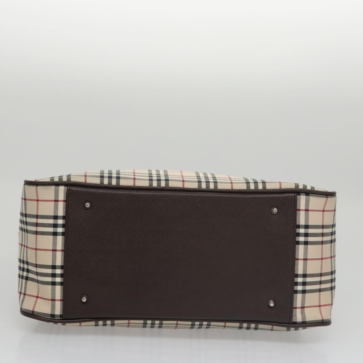 Burberry Nova Check Hand Bag Canvas Beige - 5