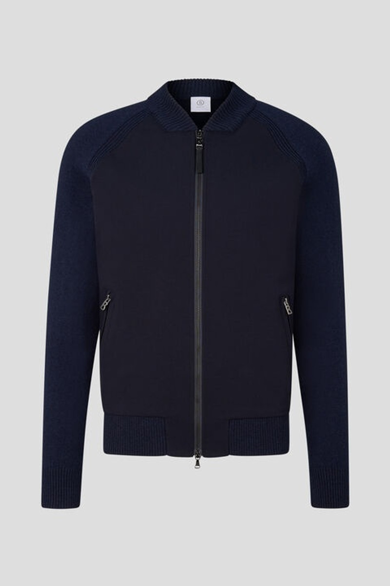 Dinoux Knit jacket in Navy blue 1