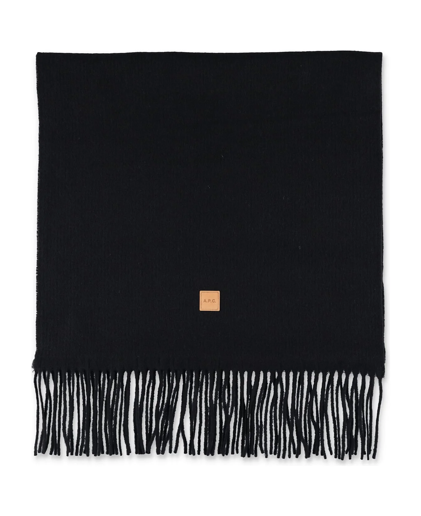 A.p.c. Aria Wool Scarf With Logo - 1