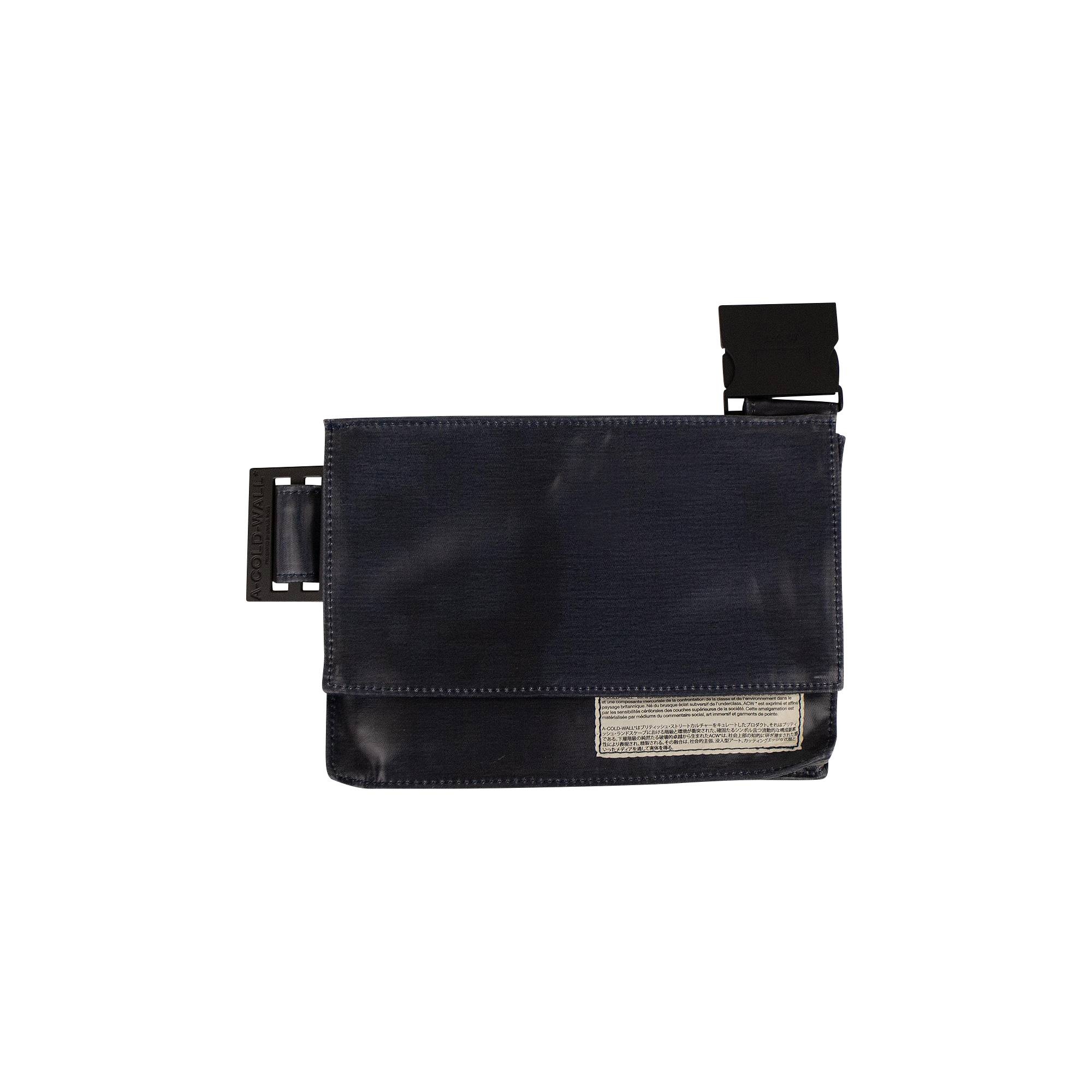 A-Cold-Wall* Leather Utility Crossbody Bag 'Blue' - 1