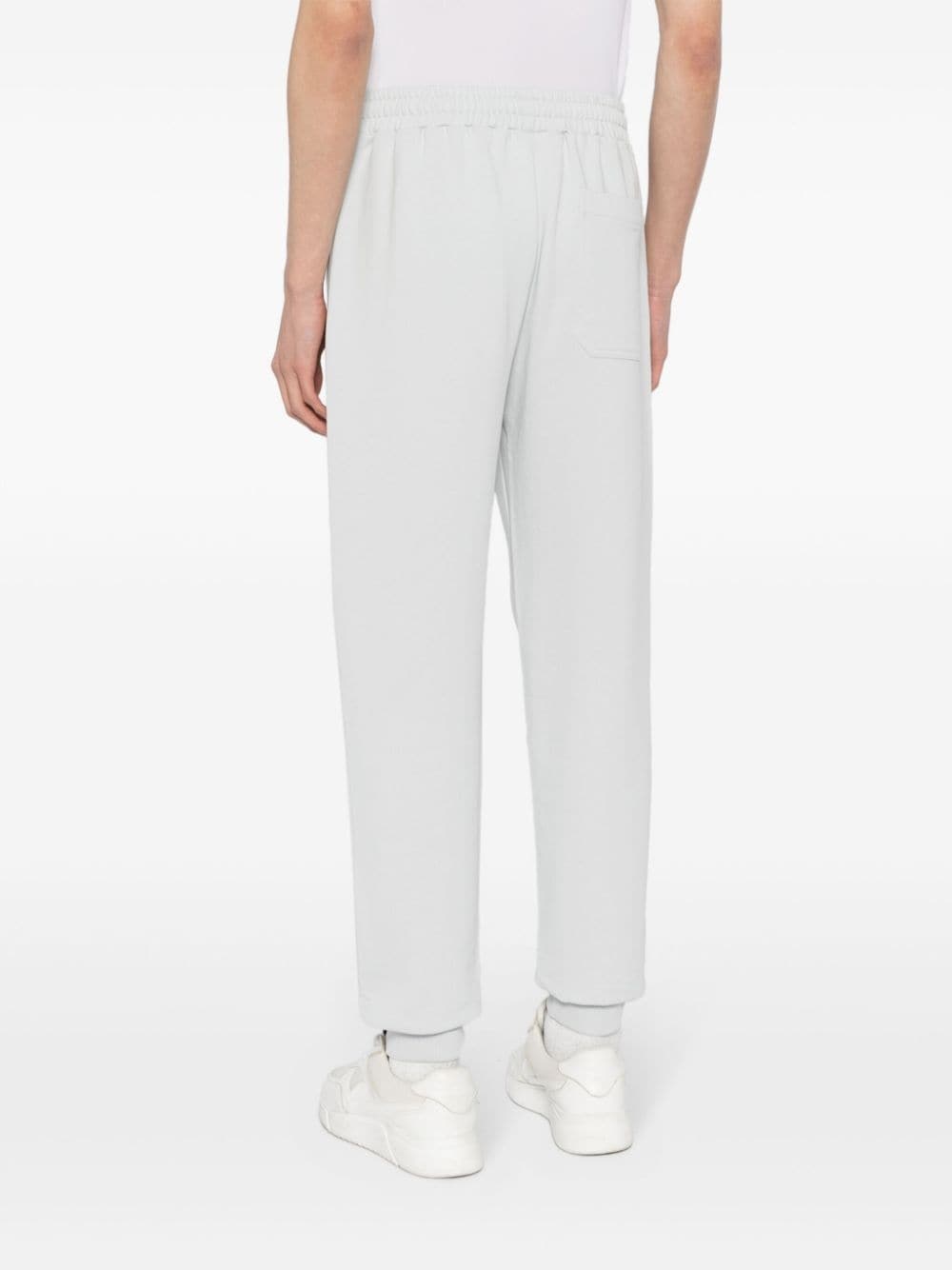 logo-print cotton track pants - 4