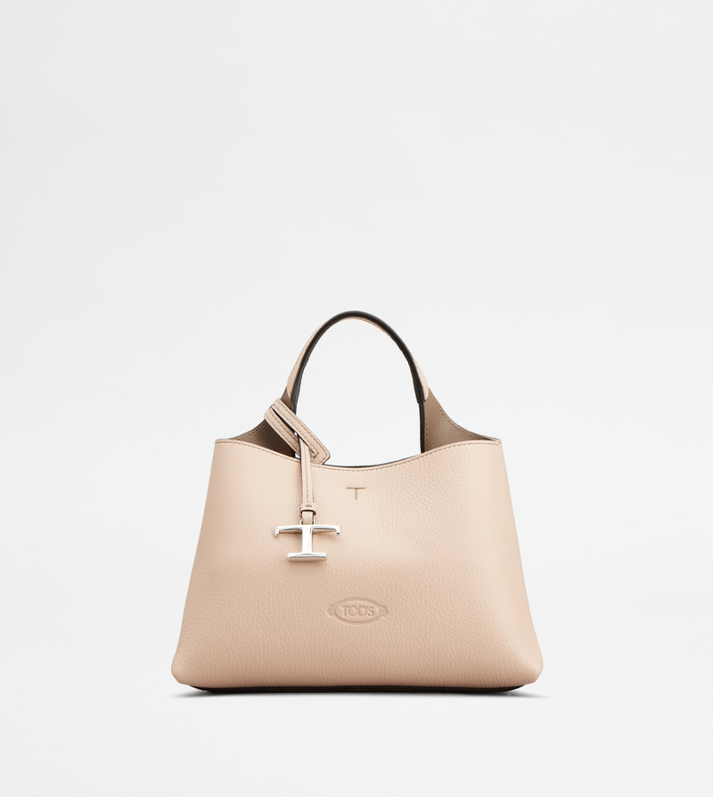 BAG IN LEATHER MICRO - PINK, BROWN - 1