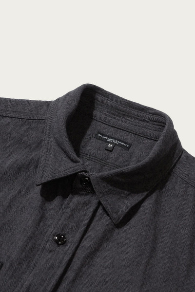 Engineered Garments Work Shirt - Dk. Grey Cotton Herringbone Flannel outlook