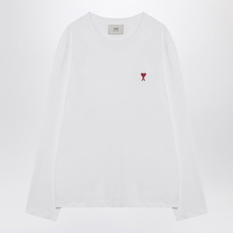 Ami Paris White Ami De Coeur T-Shirt Men - 1