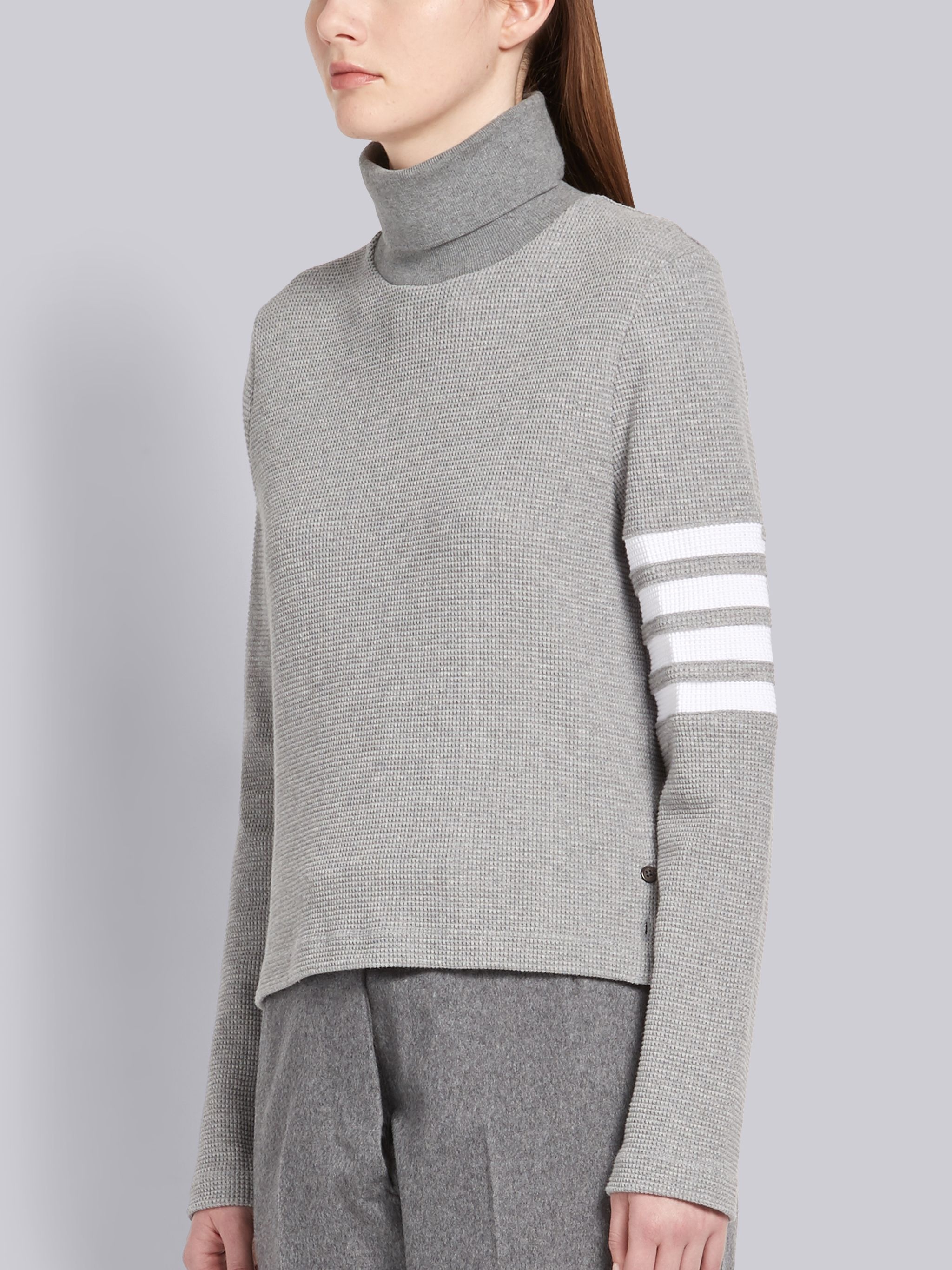 4-BAR COMPACT WAFFLE TURTLENECK - 2