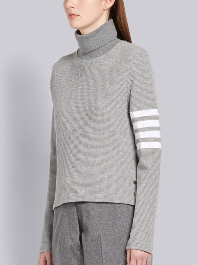 Thom Browne 4-BAR COMPACT WAFFLE TURTLENECK outlook