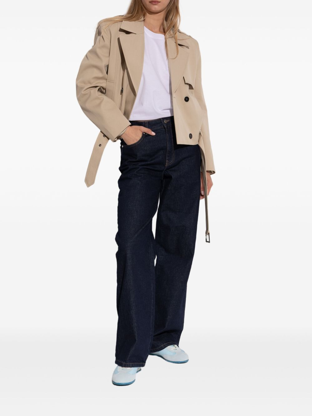suede-panelled trainers - 5