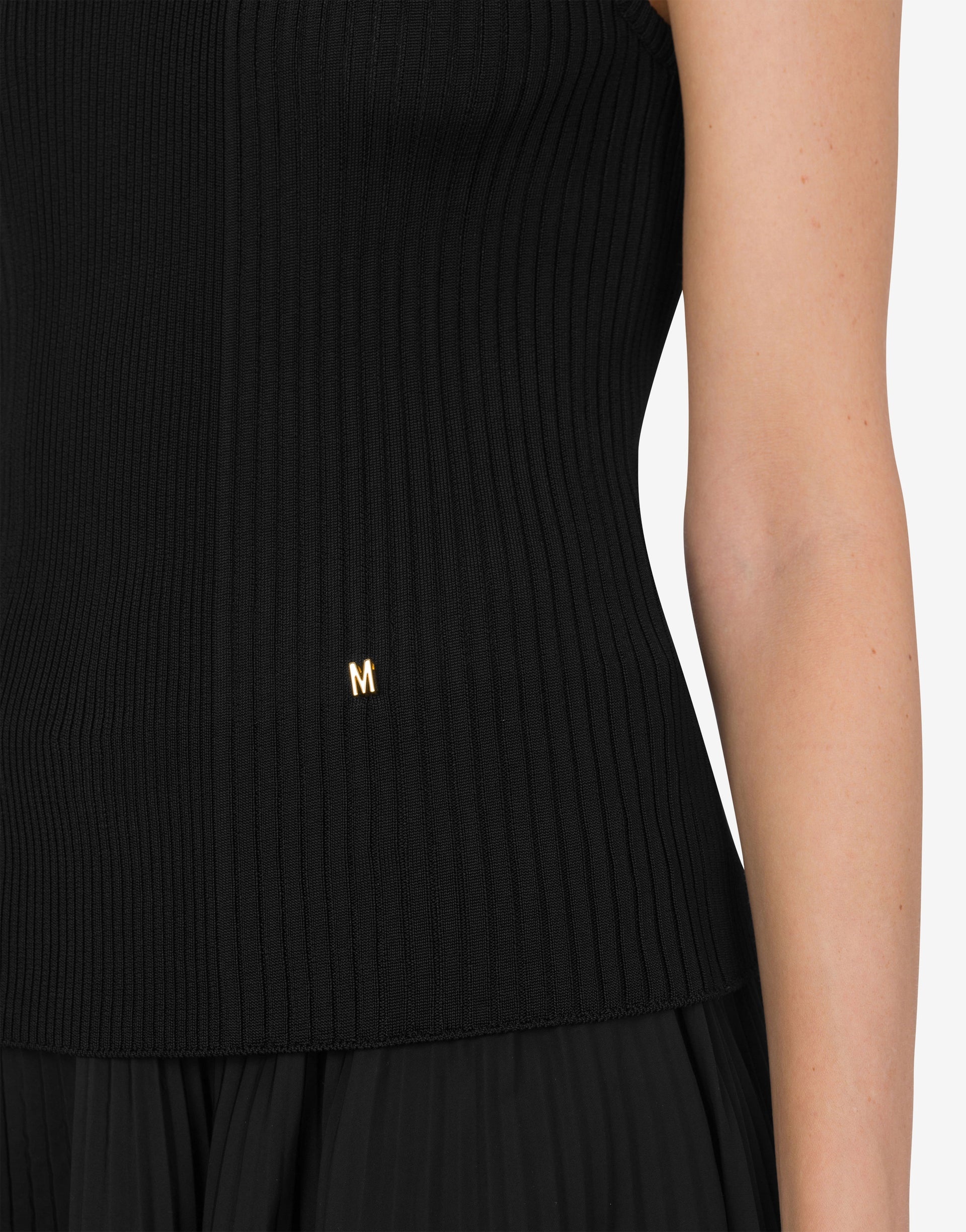 SHINY VISCOSE TANK TOP GOLDEN M - 3