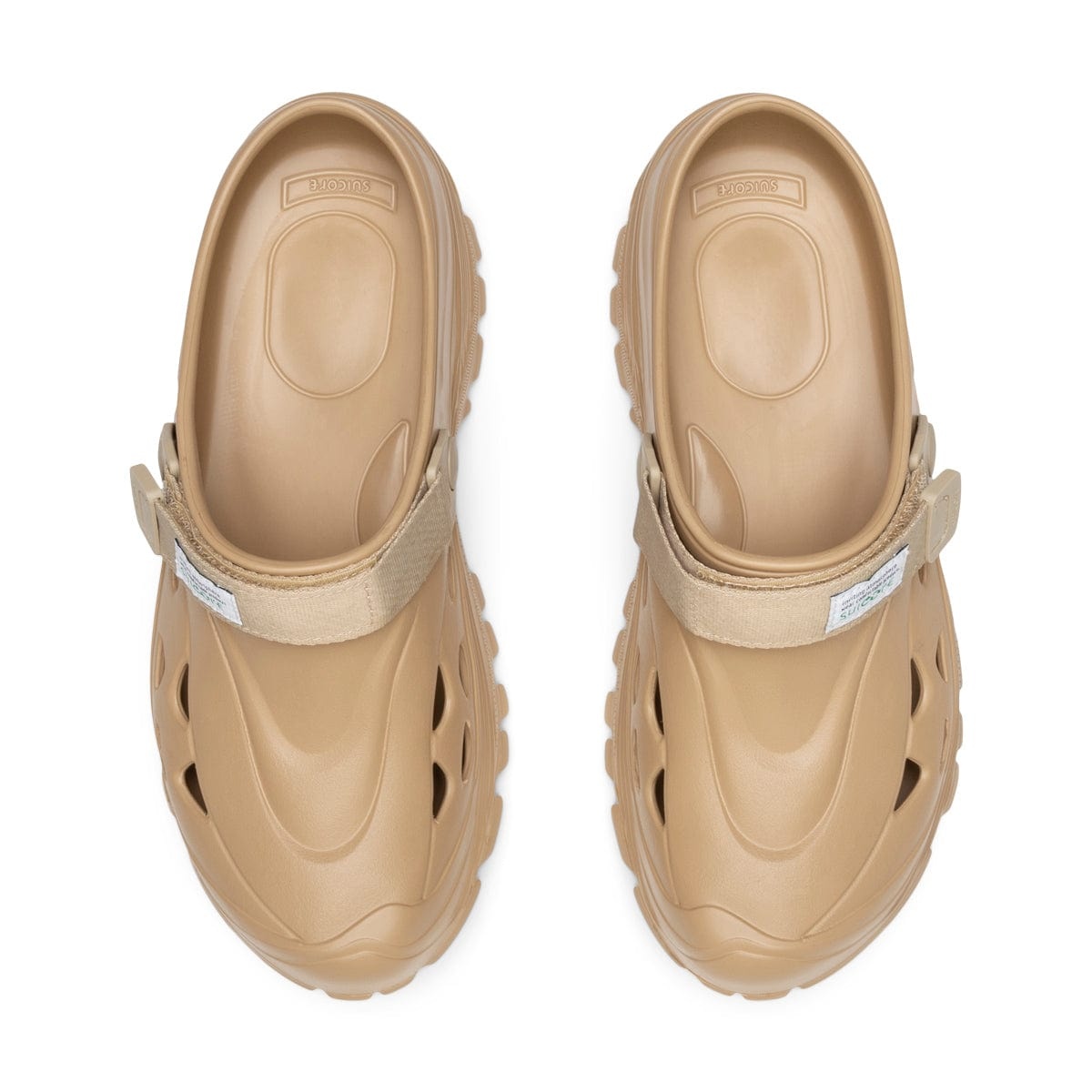 perforated touch-strap clogs - 7