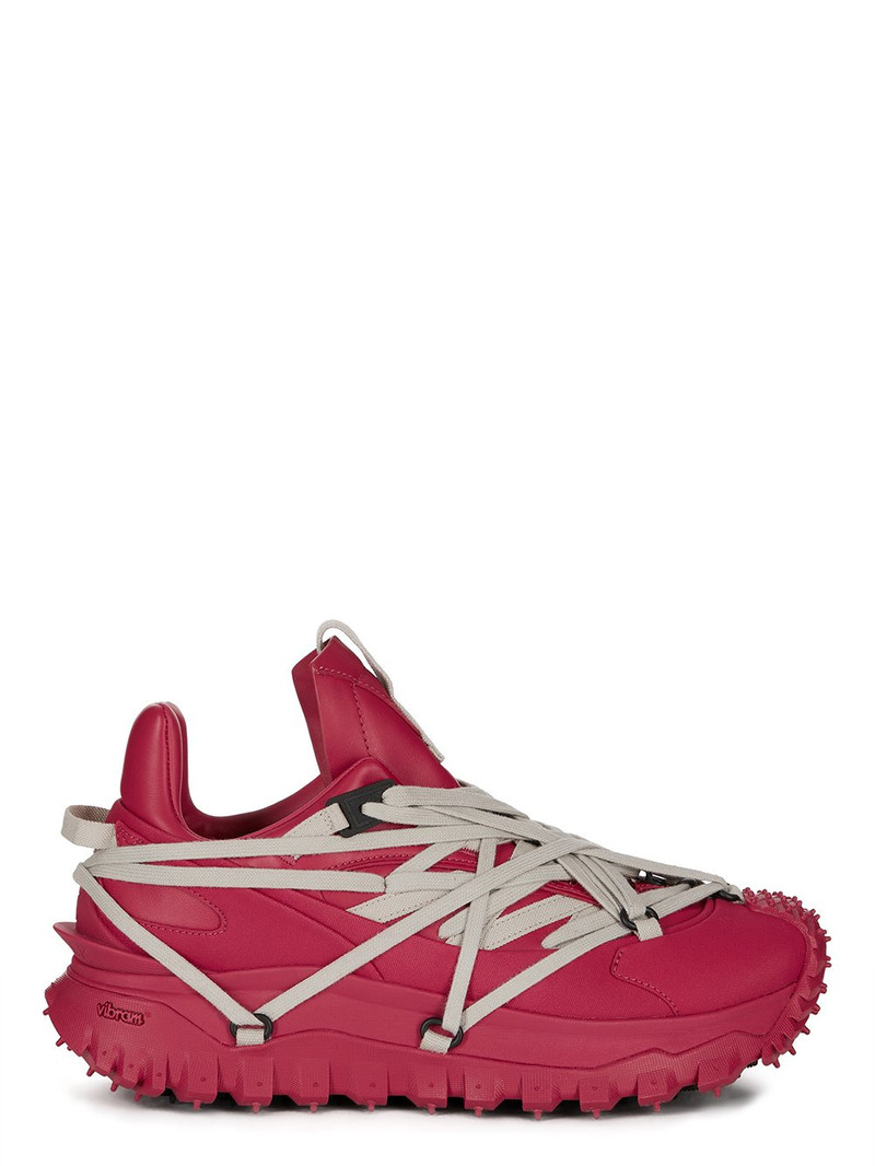 + Moncler Trailgrip Megalace Leather And Rubber Sneakers - 1