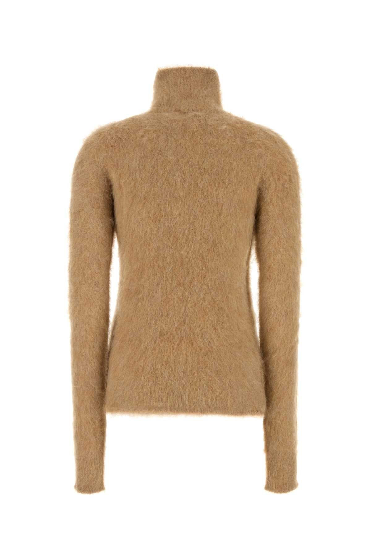 Sportmax Women Camel Stretch Alpaca Blend Elgar Sweater - 2
