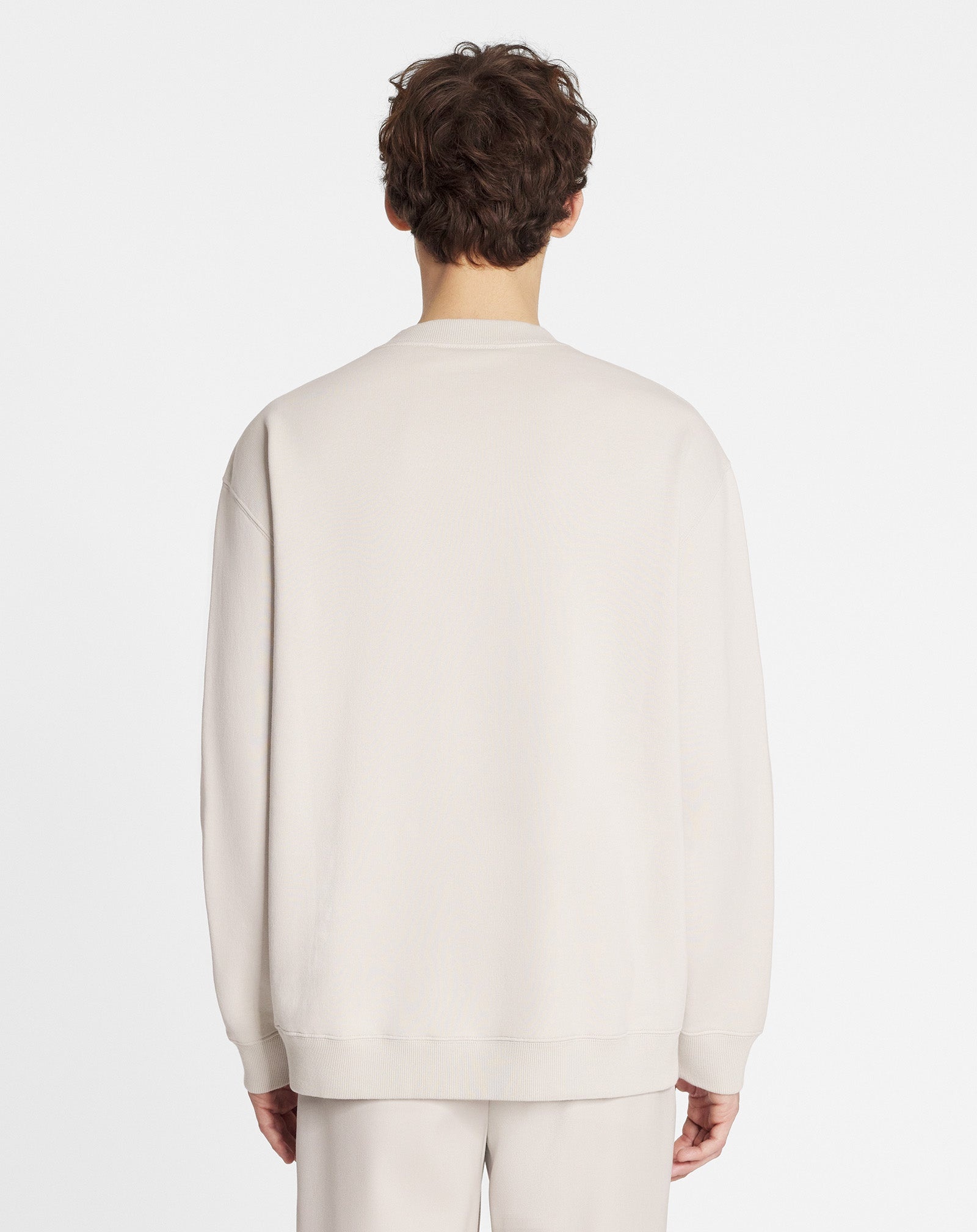 OVERSIZED EMBROIDERED LANVIN PARIS SWEATSHIRT - 4