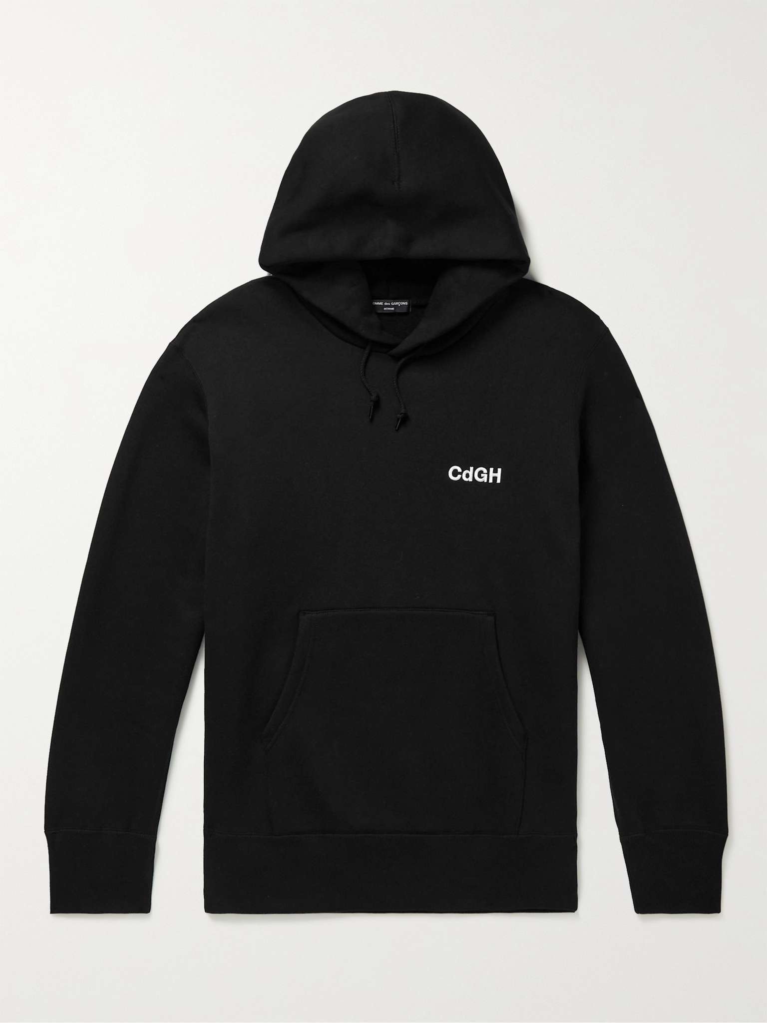 Logo-Embroidered Cotton-Jersey Hoodie - 1