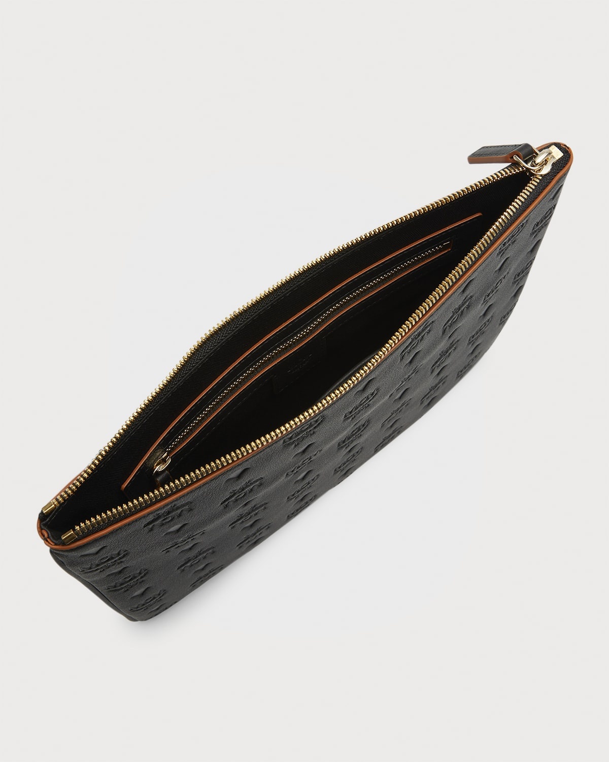 Klara Medium Monogrammed Leather Clutch Bag - 4