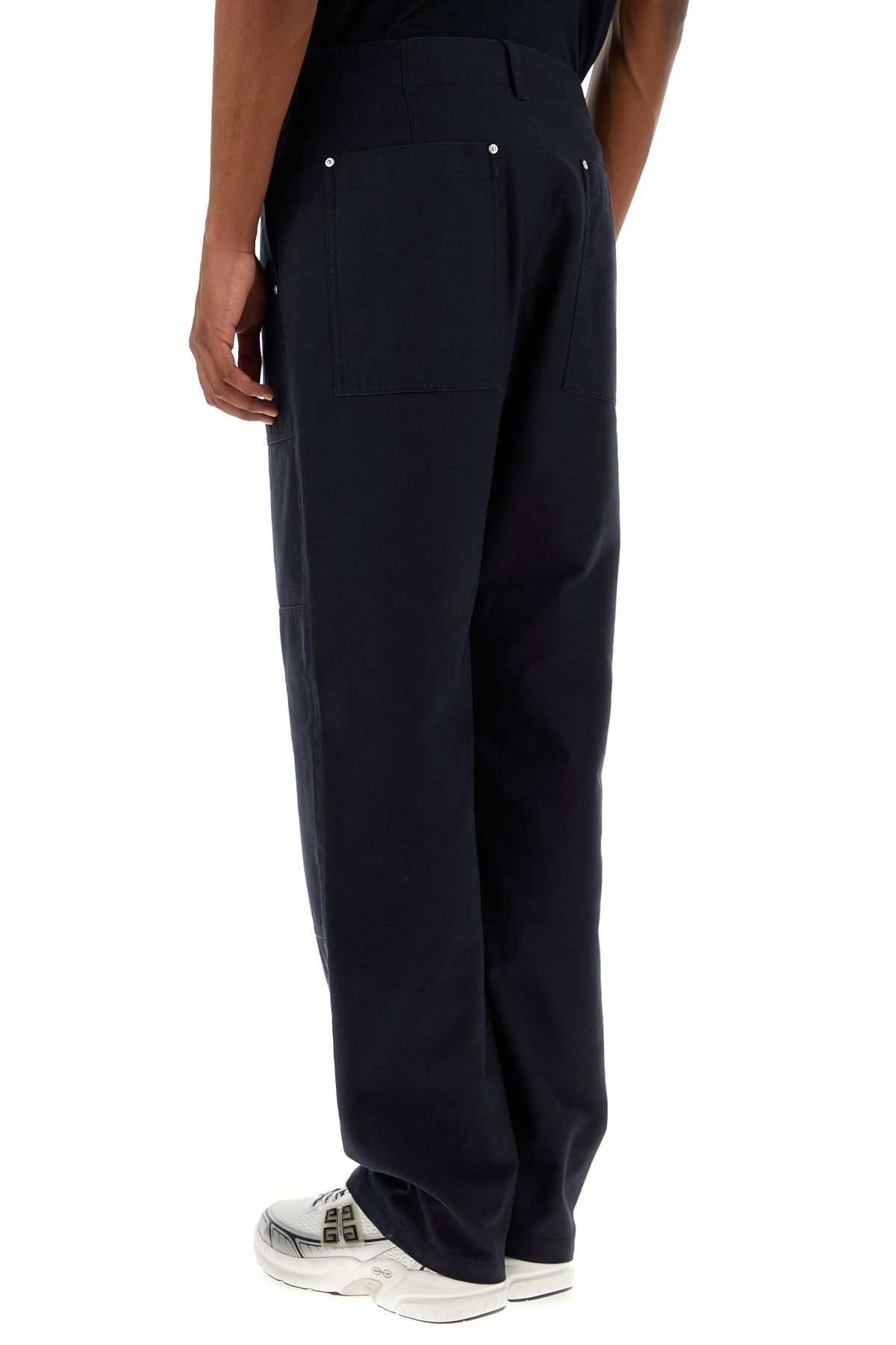 Midnight blue cotton pant - 4