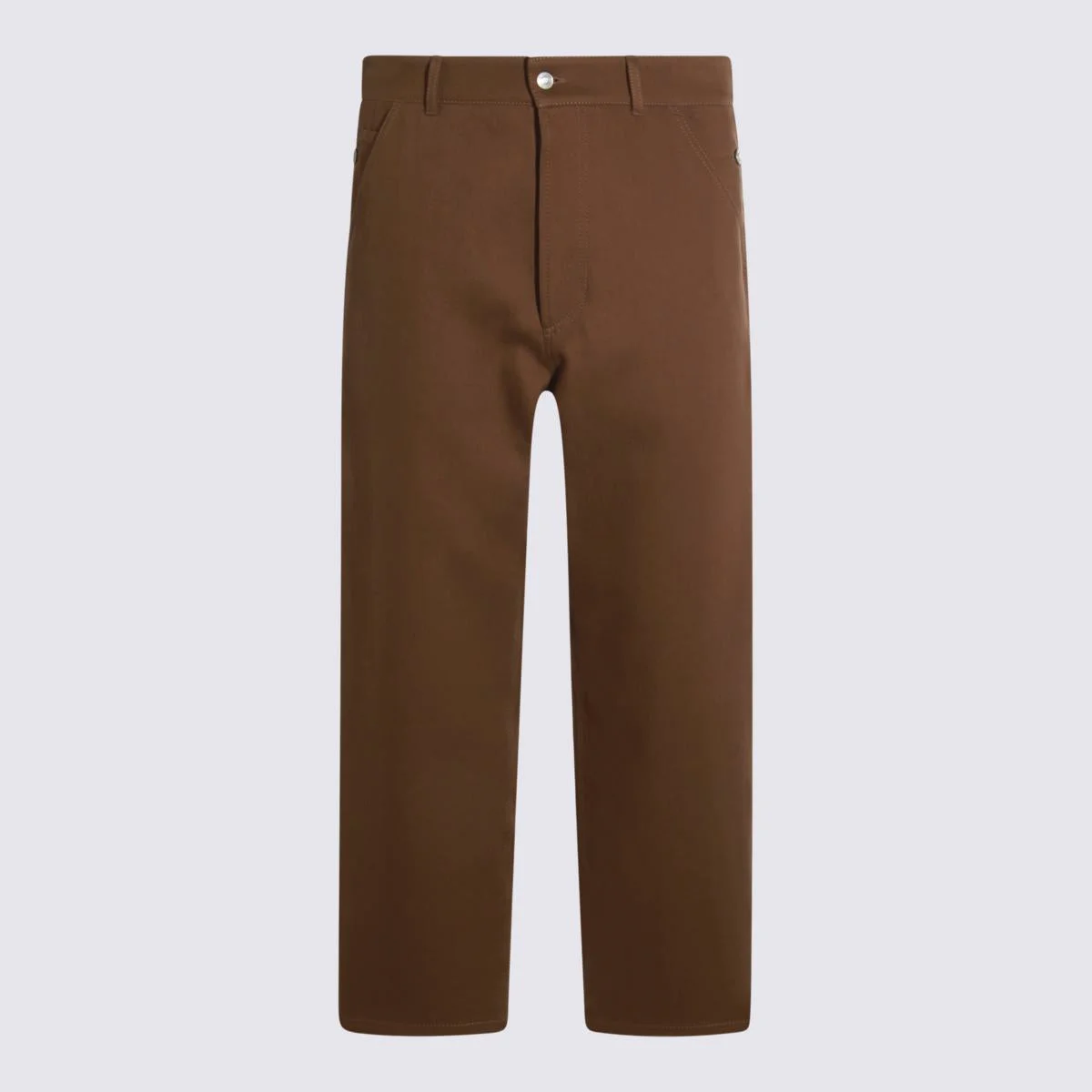 Moschino Camel Cotton Cargo Pants - 1