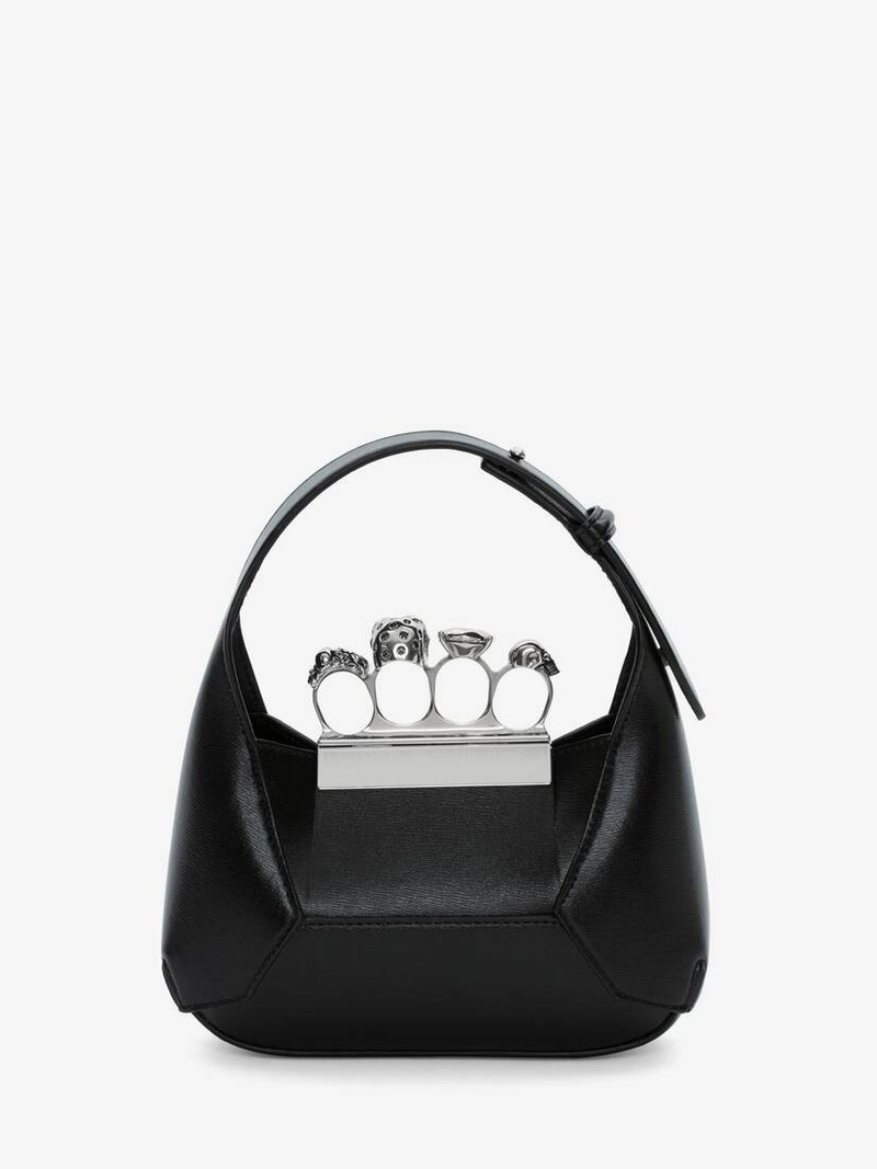 Women's The Jewelled Hobo Mini Bag in Black 4
