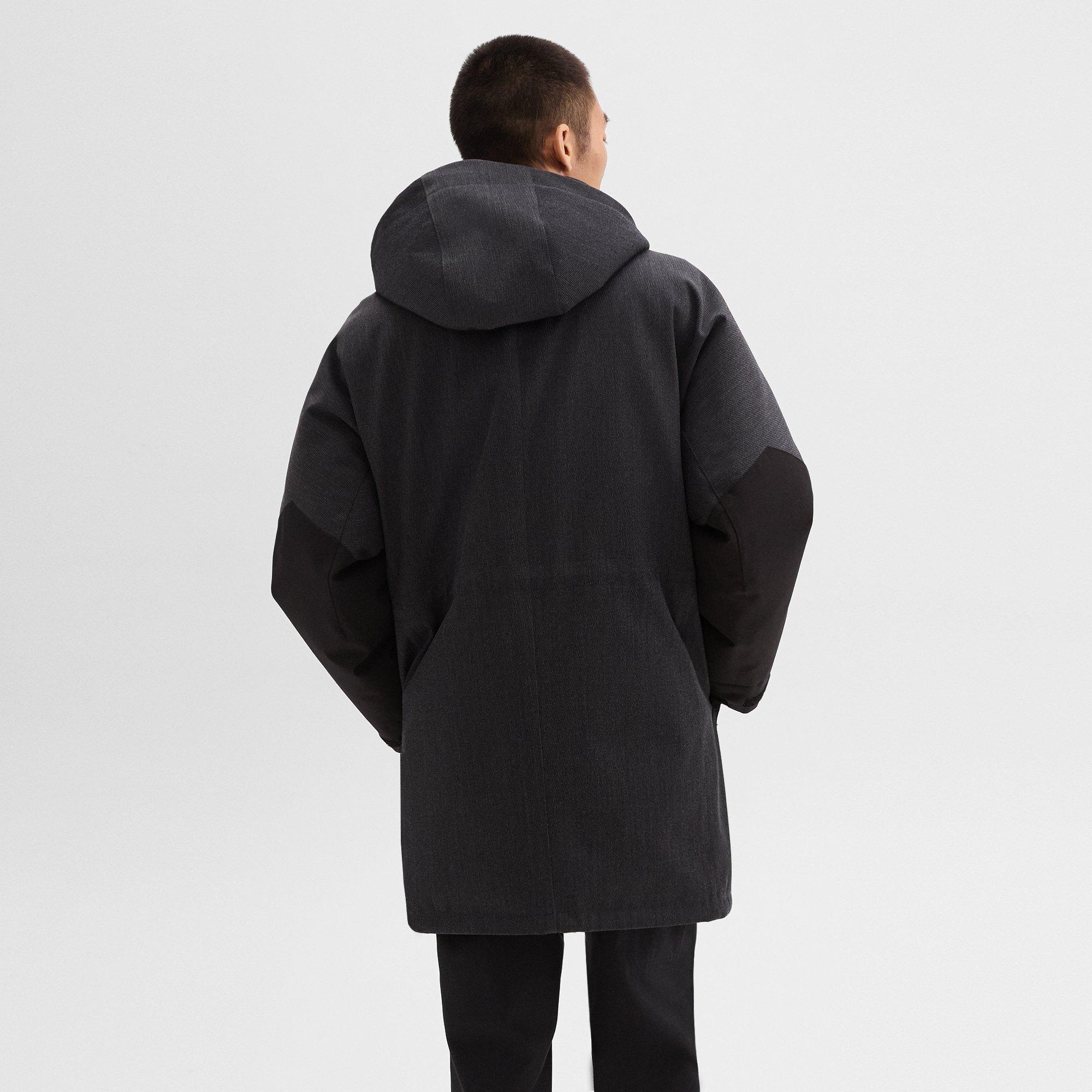 Hooded Parka in Wool-Blend Twill - 4