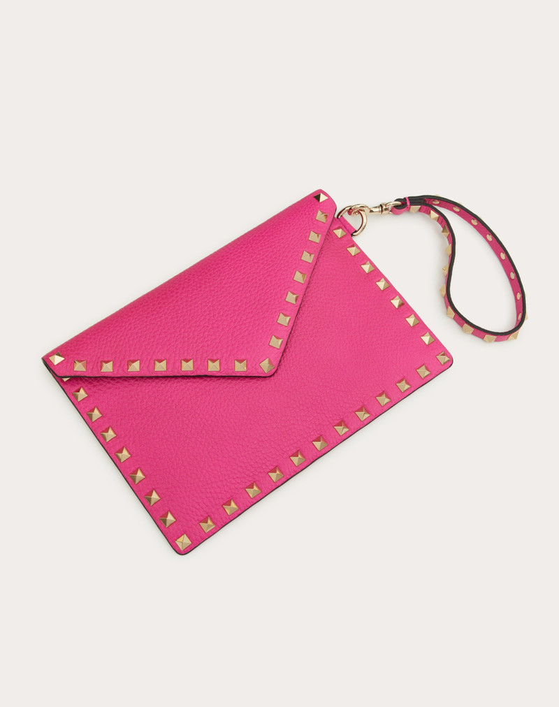 Valentino ROCKSTUD GRAINY CALFSKIN POUCH outlook
