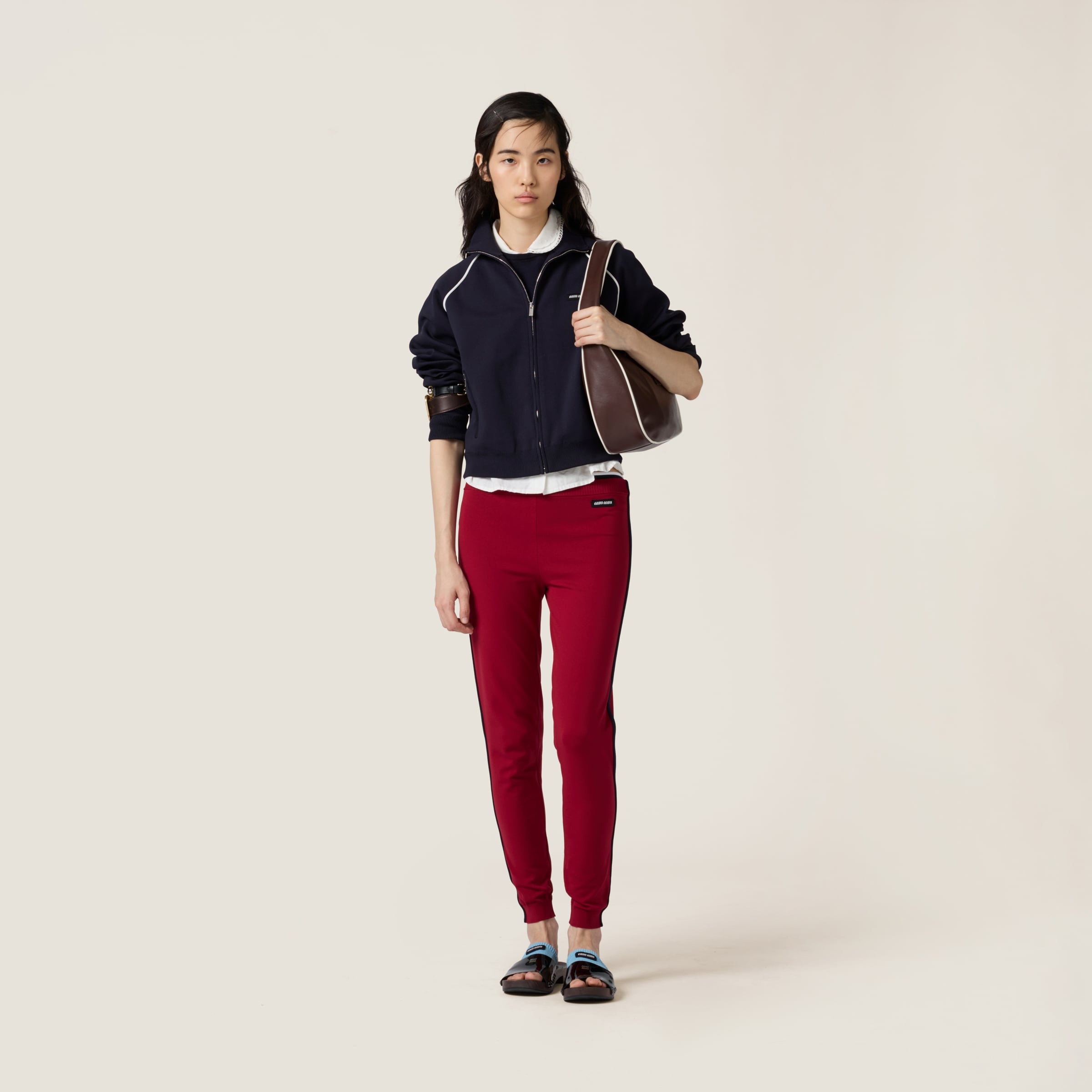 Technical yarn zipper cardigan - 2